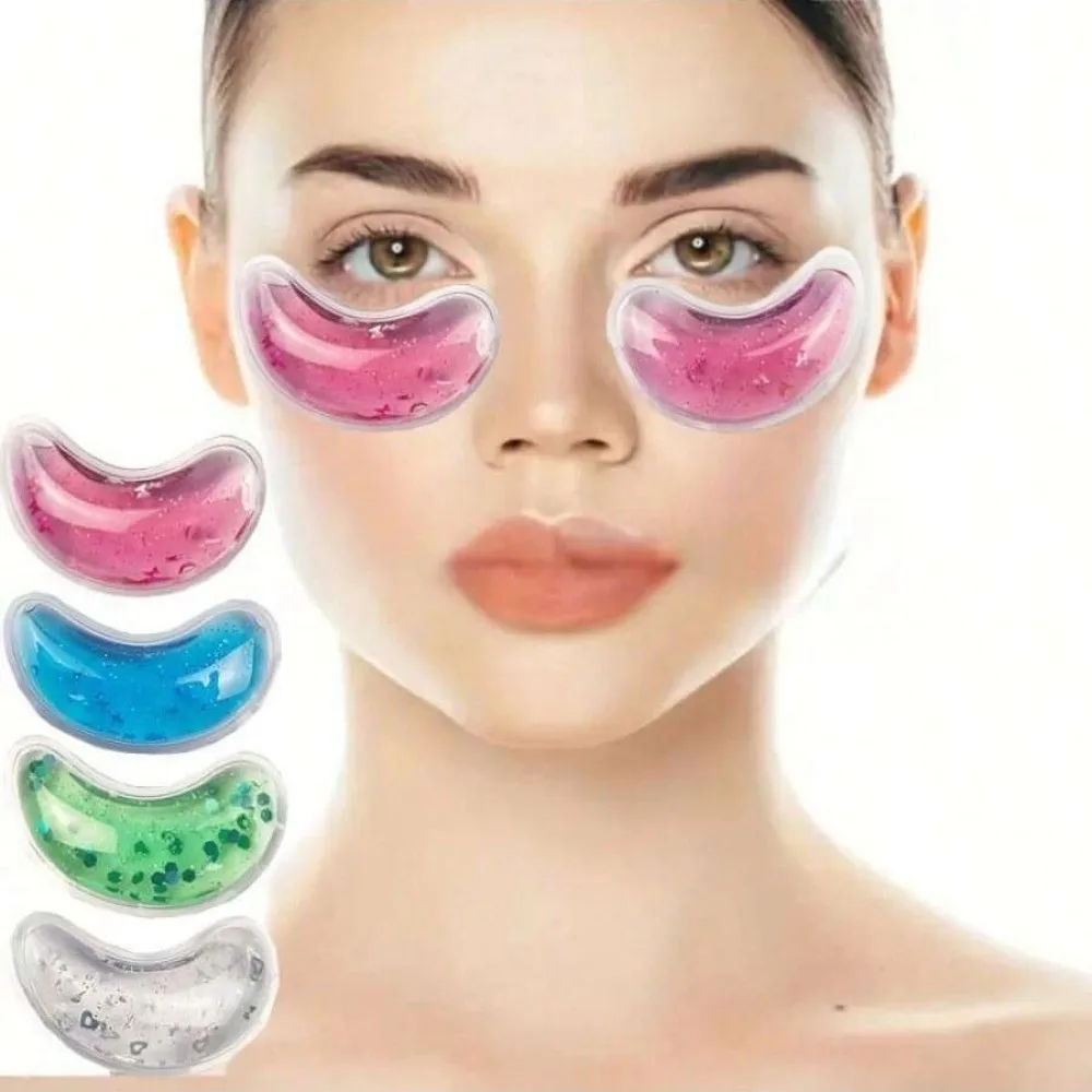 Gel Eye Pad Reusable Hot Cold Compress Eye Patches Ice Feel Hot Cold Eye Mask for Eye Strain Swelling Dark Circle Skin Care Tool