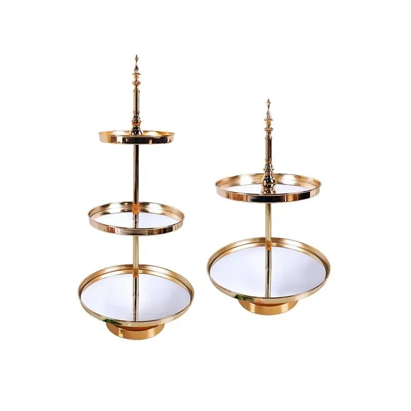 Gold Metal Cake Stand Tiered Dessert Display Rack for Wedding Birthday Party Buffet Cupcake Holder Kitchen Decor Storage