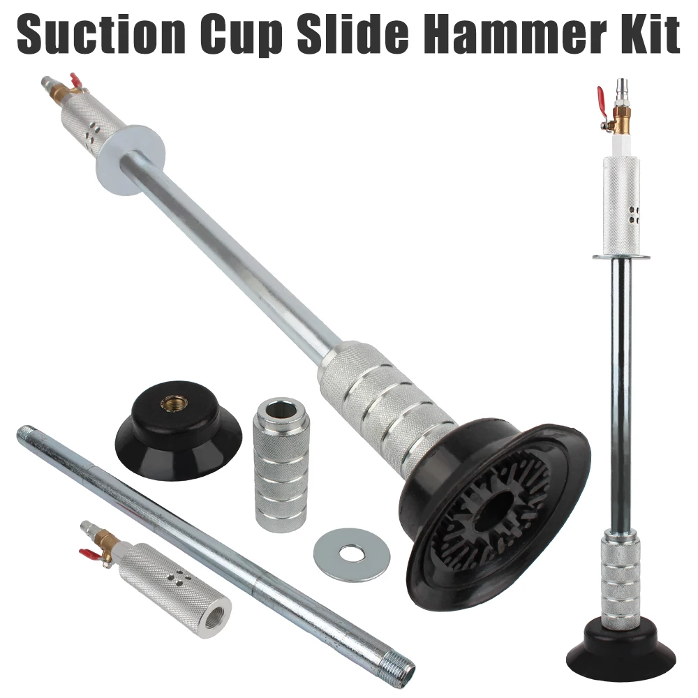 Car Dent Repair Damage Fix Tool Slide Hammer Tool Kit Car Auto Body Repair Suction Cup Air Pneumatic Dent Puller