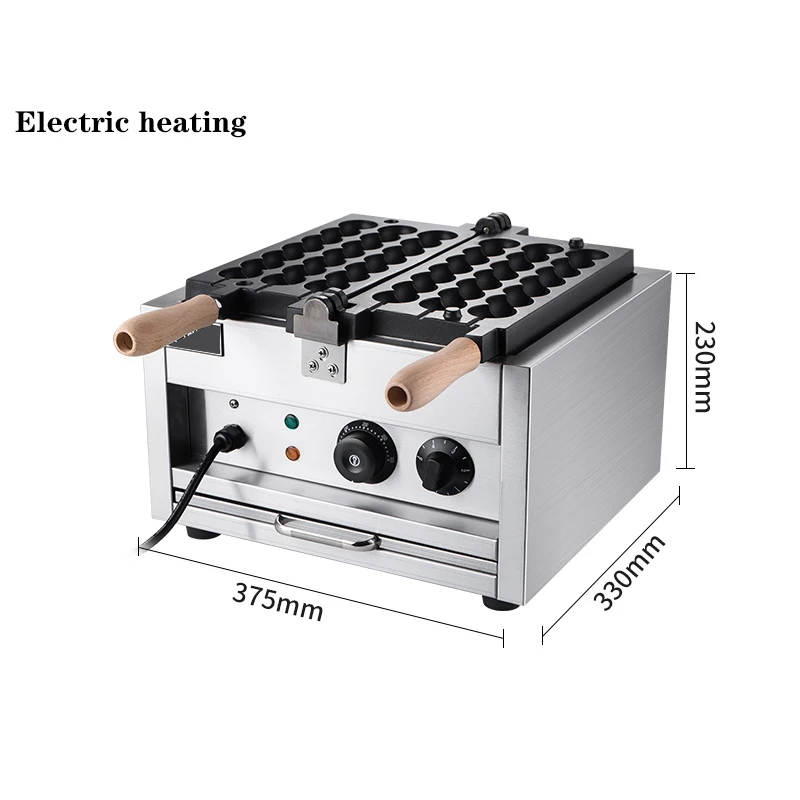 Non-Stick Round shape Fish Balls And Octopus Balls Baking Tray Skewer Waffle Stick Machine Electric/Gas Skewer Machine