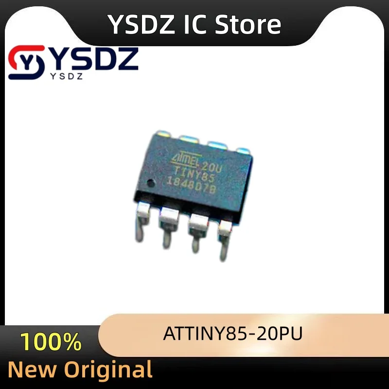 Original 10PCS ATTINY85-20PU ATTINY85 20PU ATTINY85- 20 ATTINY85 DIP Diy Electronic 85 For Arduino IDE TINY85 8P 8 PIN 8PIN