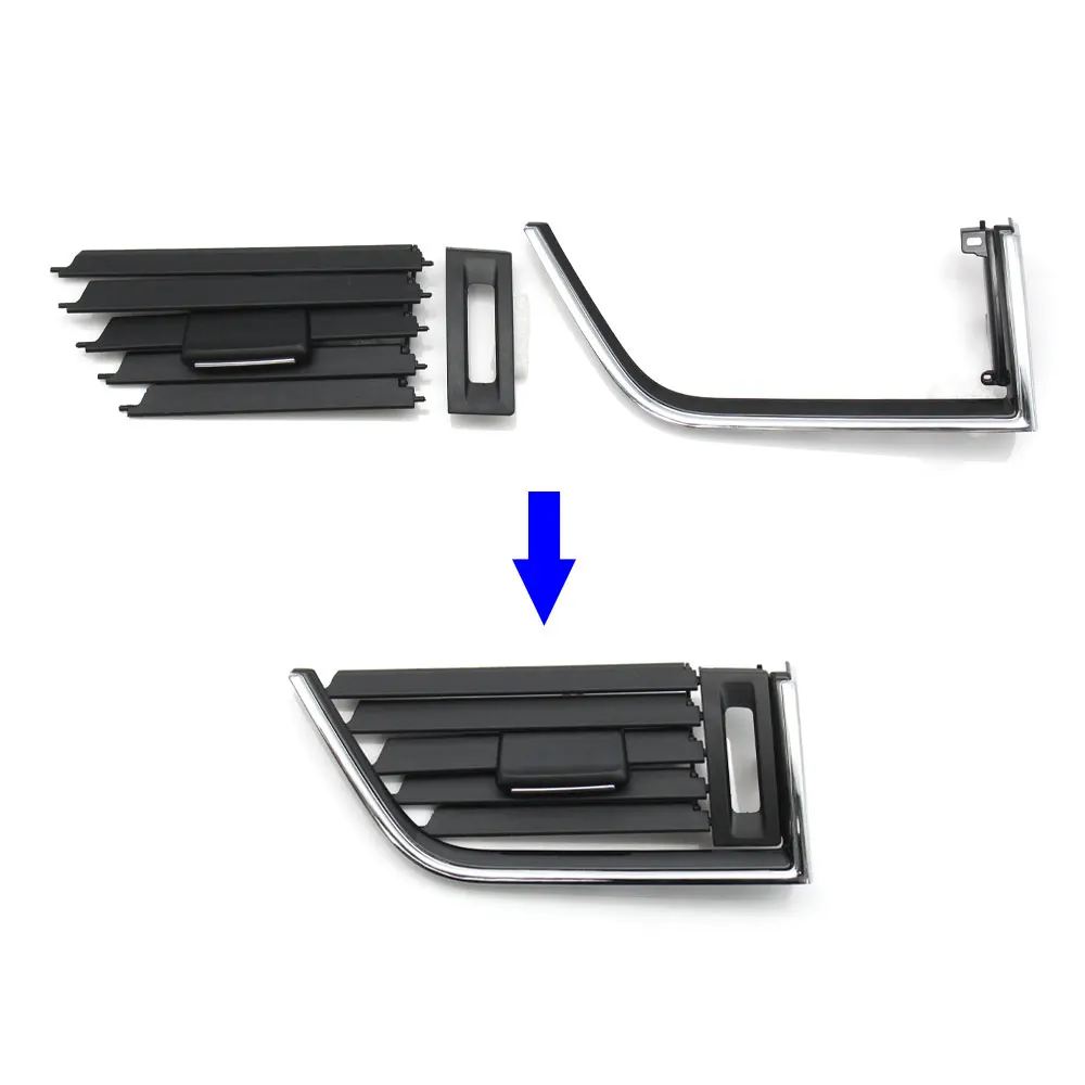 For Skoda Octavia Car Dashboard Front Left Right Central AC Vent Grille Outlet Panel Cover 2015-2021 5E0820951C 5E0820951D