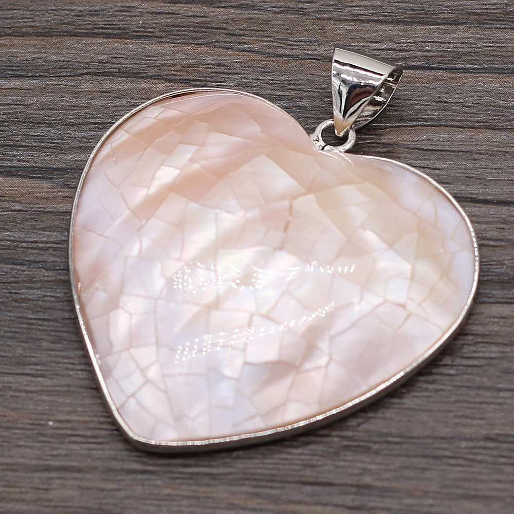 Natural Shell Pendant The Mother Of Pearl Round Alloy Pendant For Jewelry Making DIY Necklace Bracelet Accessory