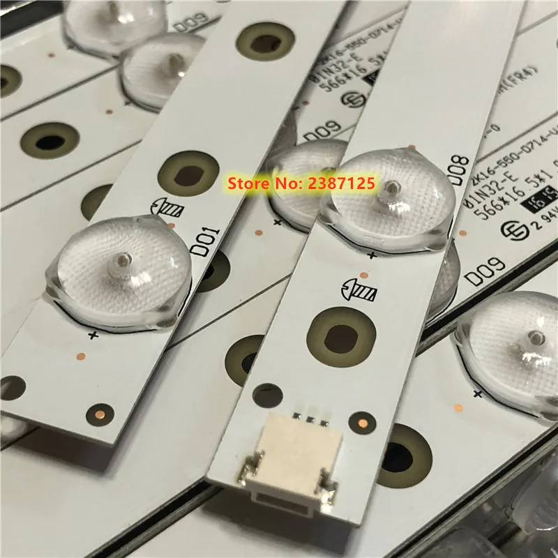 14PCS LED Strip For LB55072 GJ-2K16-550-D714-V4-R/L KD-55X6000D 55PUH6104 55PUS6581 55PUG6102/78 55PFF5701/T3 TPT550J1-QUB