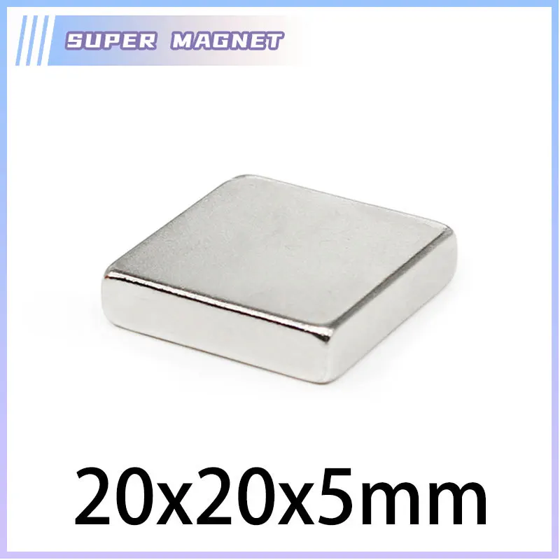 

5/10/15/20/30PCS 20x20x5 Block Strong Powerful Magnets 20x20x5mm Permanent Magnet 20X20mm Square Neodymium Magnet 20*20*5