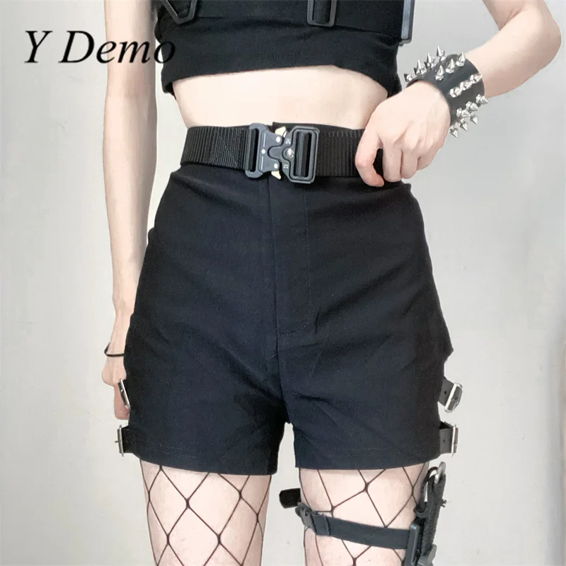 Y Demo Techwear Metal Buckle Women's Belt Multi Functional  Adjustable Nylon Outdoor Training Belt