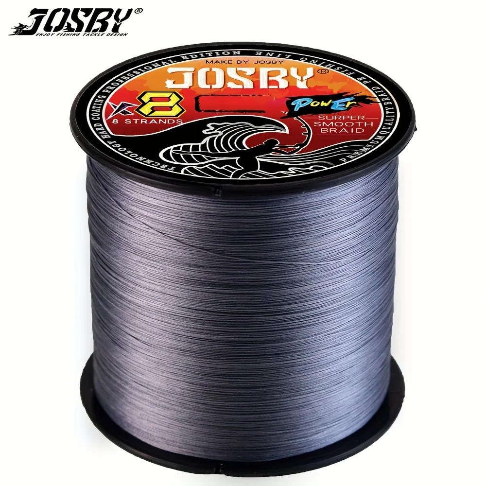 

JOSBY 8-прядная плетеная леска X8, 1000 м, 22-36 фунтов, плетеная леска PE, японская мультифиламентная плетеная леска, рыбалка на озере и реке