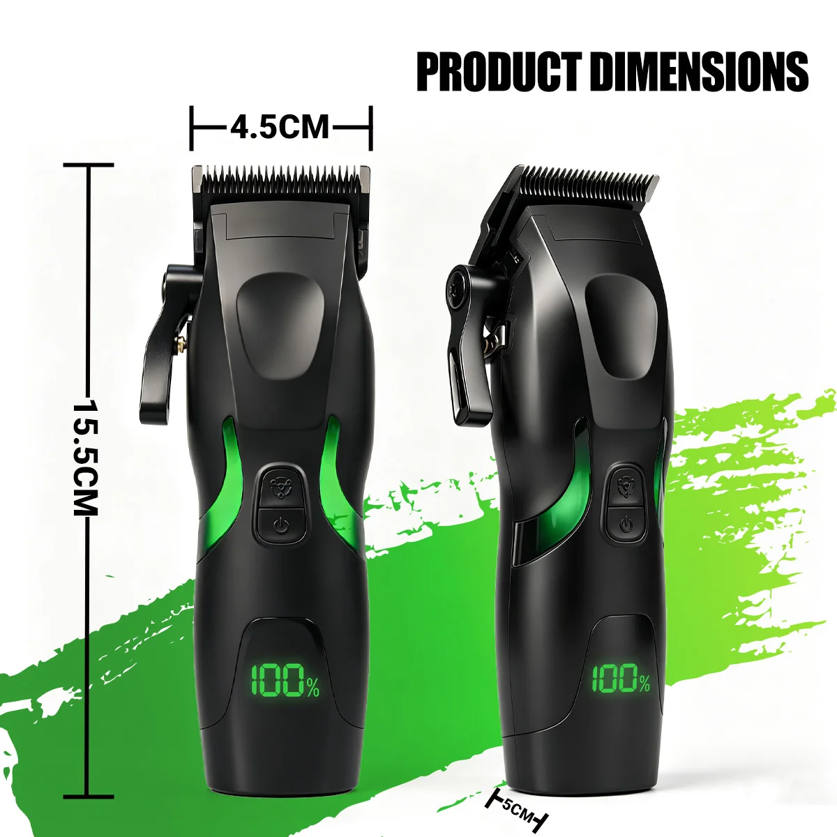 BRDCLIP BL-18 Hochleistungs-Elektro-Haarschneidemaschine 6500-7000 U/min Geräuscharmer Haarschneider mit Keramikklinge für Friseursalons und Herren-Ölkopfschnitte – Detail 7