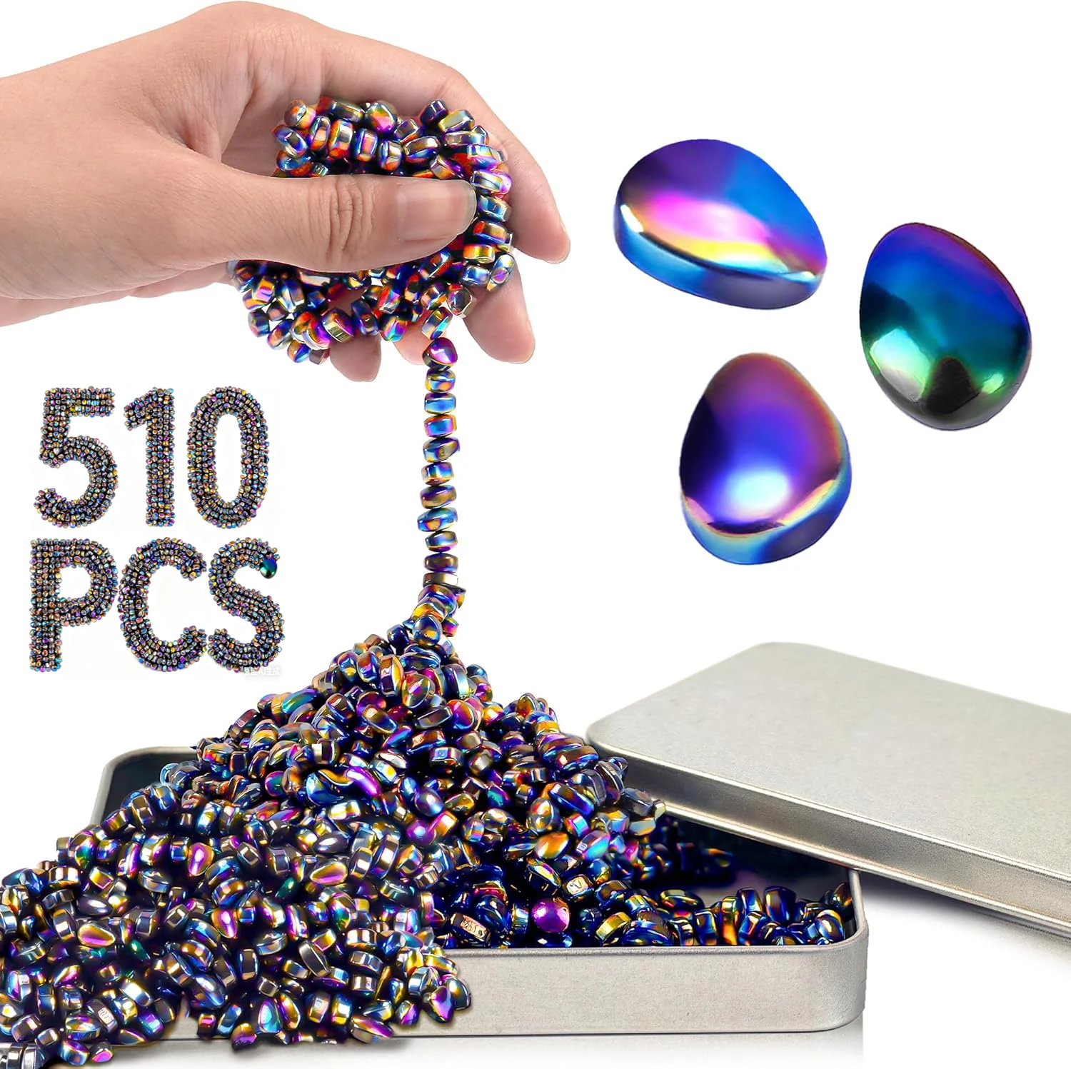 

510 1020 шт. Магнитные шарики, игрушки-непоседы для взрослых и подростков, ферритовая шпатлевка из слабых магнитных бусин, игрушки для снятия стресса для аутизма, СДВГ