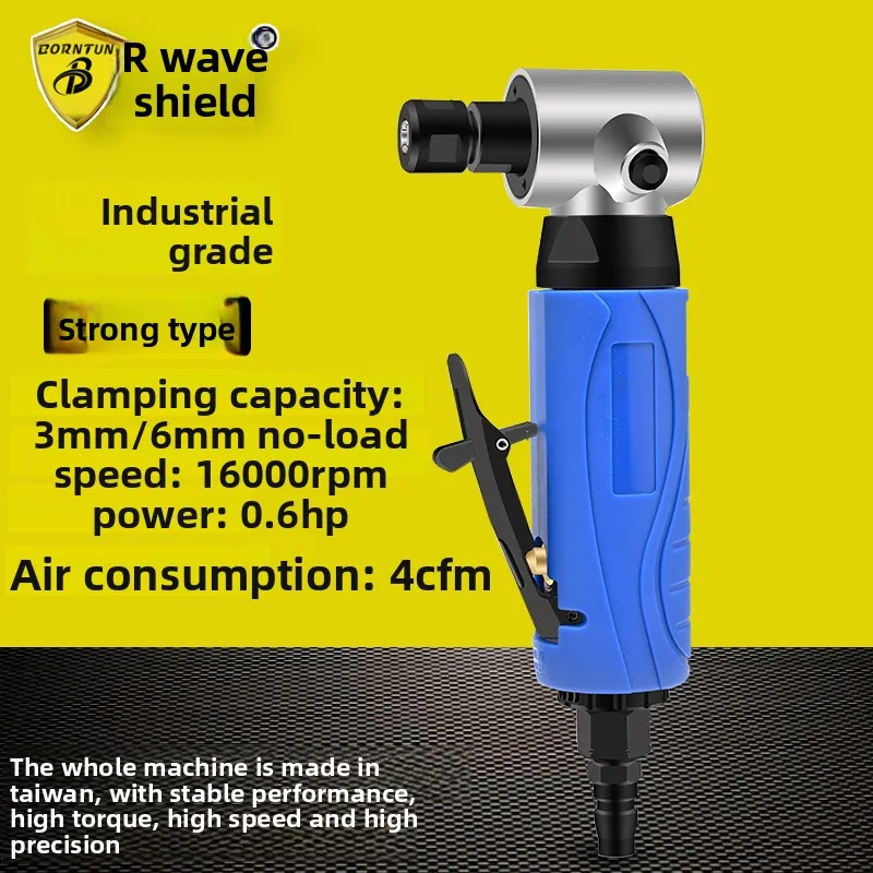 

Bodun Taiwan Elbow Pneumatic Engraving and Grinding Machine 90-Degree Grinder L-Type Air-Powered Polishing Machine Fine Grinder Bd-6161