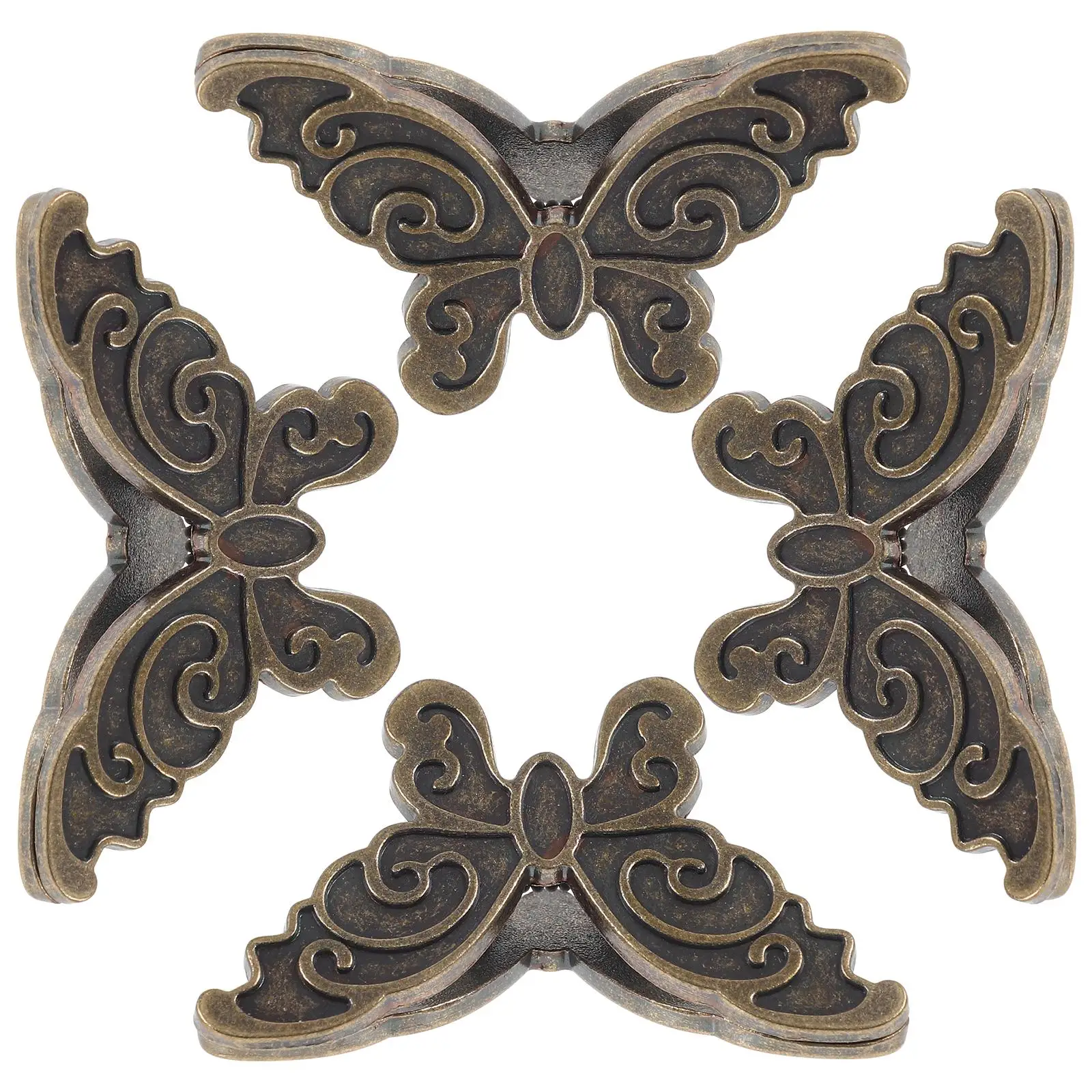 

4 Pcs Butterfly Clips Small Size Strong Grip Material Office Supplies Paper Holder Journal Notebook Photo Ticket