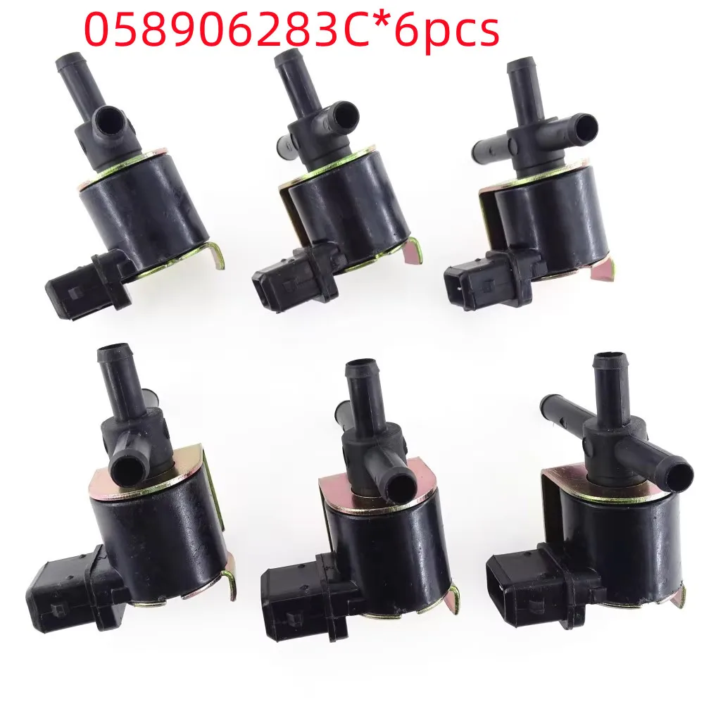 

6pcs 058906283C N75 Turbo Boost Control Valve Solenoid for A3 S3 A4 S4 A6 S6 TT for Golf Jetta Passat B5 058906283F 06A906283E
