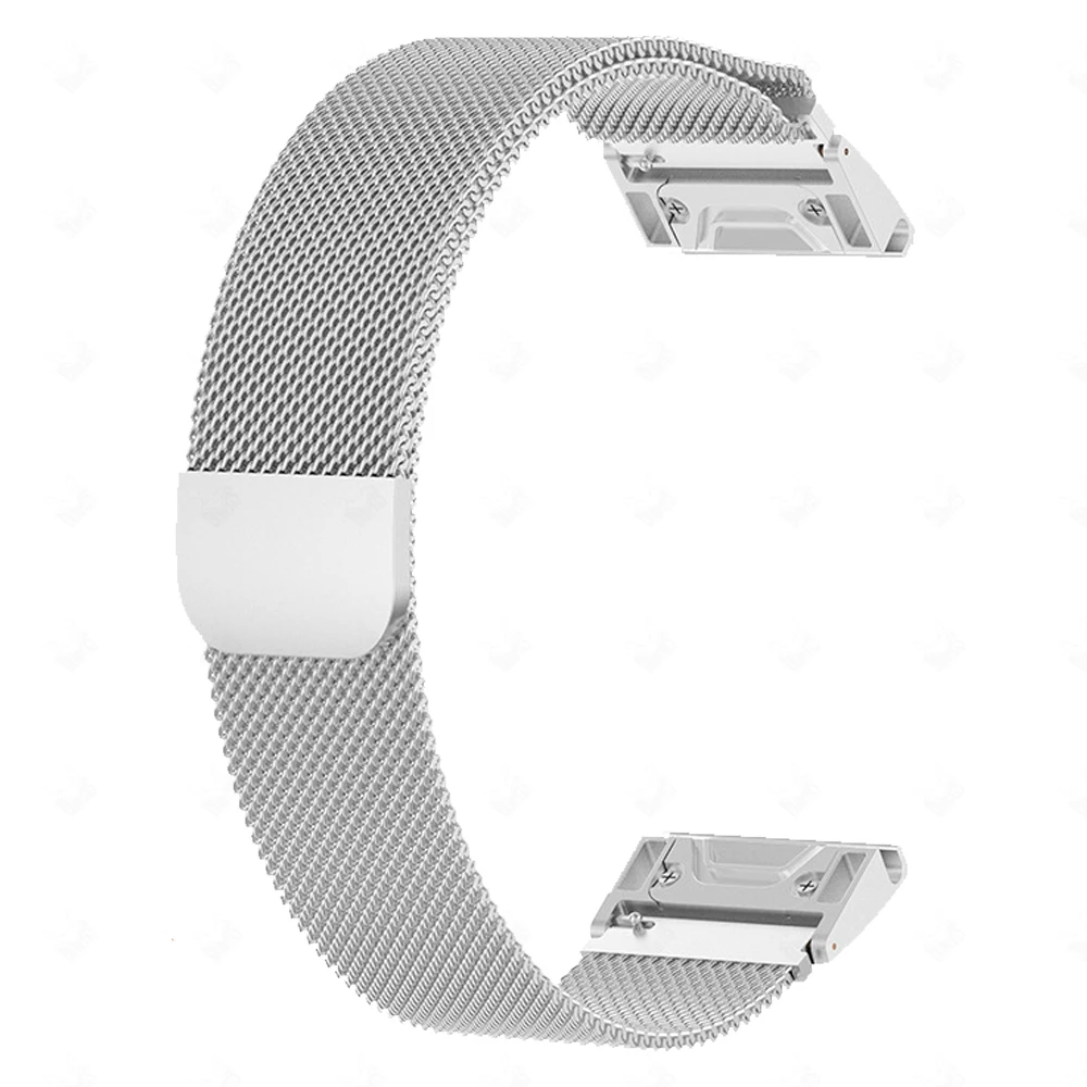 Milanese pasek do Garmin Forerunner 955 255 945 935 Fenix 7 7X 7S 6 6X metalowa bransoletka smartband z zegarkiem pasek wymiana Correa