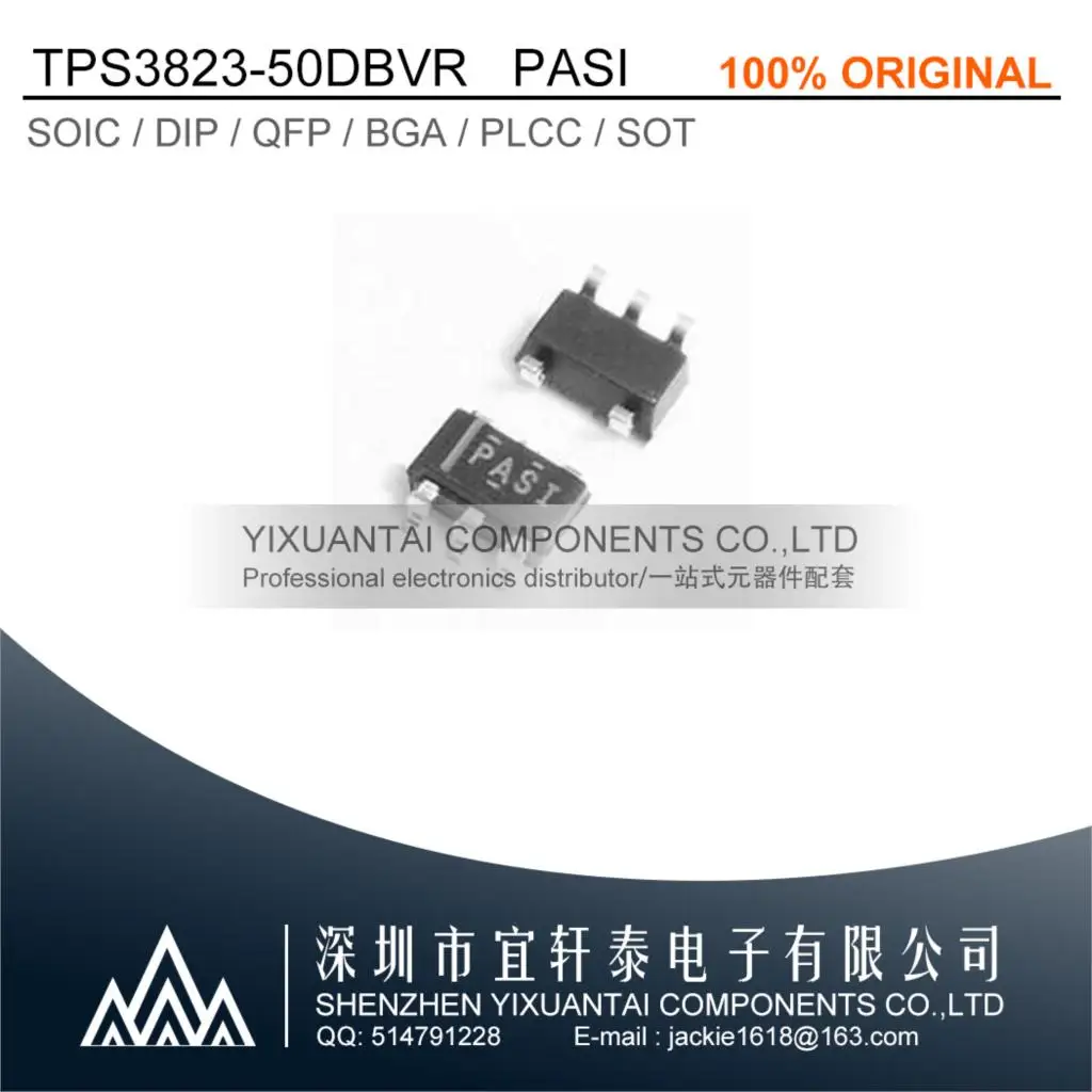 10pcs/lot       original  TPS3823-50DBVR  TPS3823-50     3823-50    PASI  SOT23-5  Original in stock