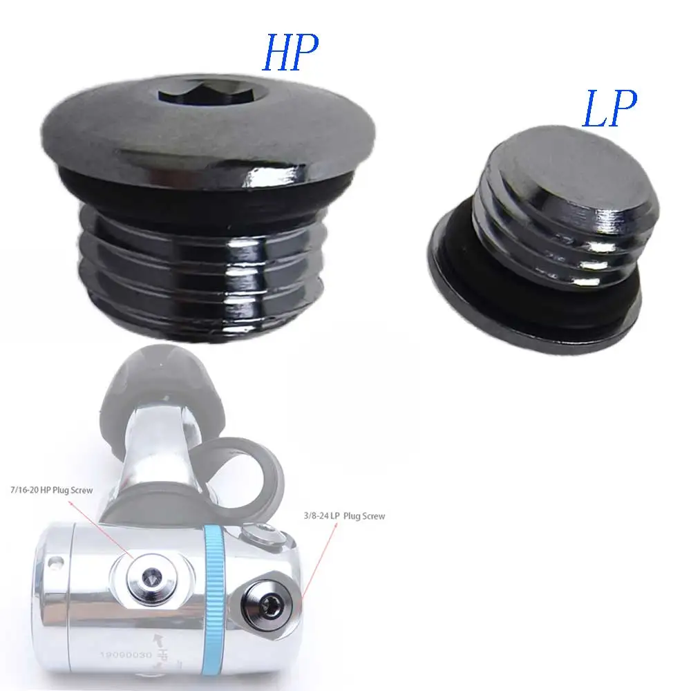 1/2PCS  Scuba Regulator Port Plug Kit  High & Low Pressure Protective Screws for Dive 1st Stage Diving Equipment Maintenance