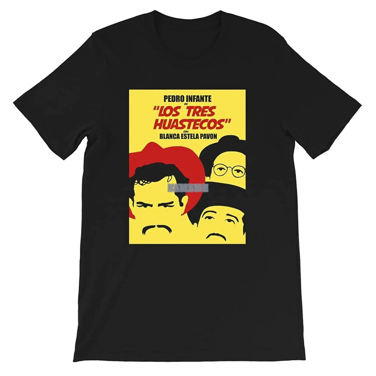 Los Tres Huastecos Vintage Mexican Movie Poster Reimagination Cinema Film Gift Mens Men Women Unisex T-Shirt