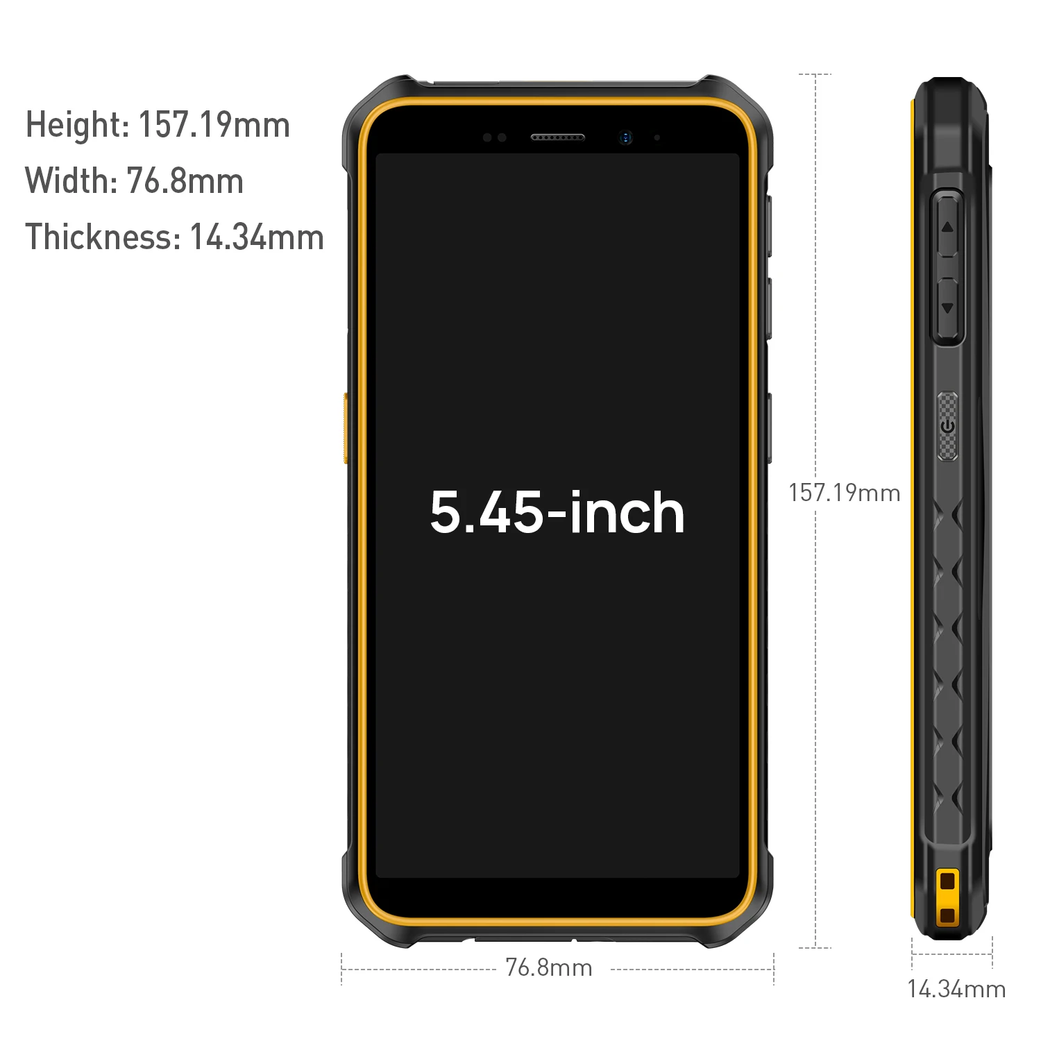 Ulefone Armor X12، Android 13، ما يصل إلى 6 جيجابايت (3 جيجابايت + 3 جيجابايت) ذاكرة الوصول العشوائي 32 جيجابايت، 4860 مللي أمبير، 13 ميجابكسل 5.45 بوصة 4 جيجا NFC، الإصدار العالمي