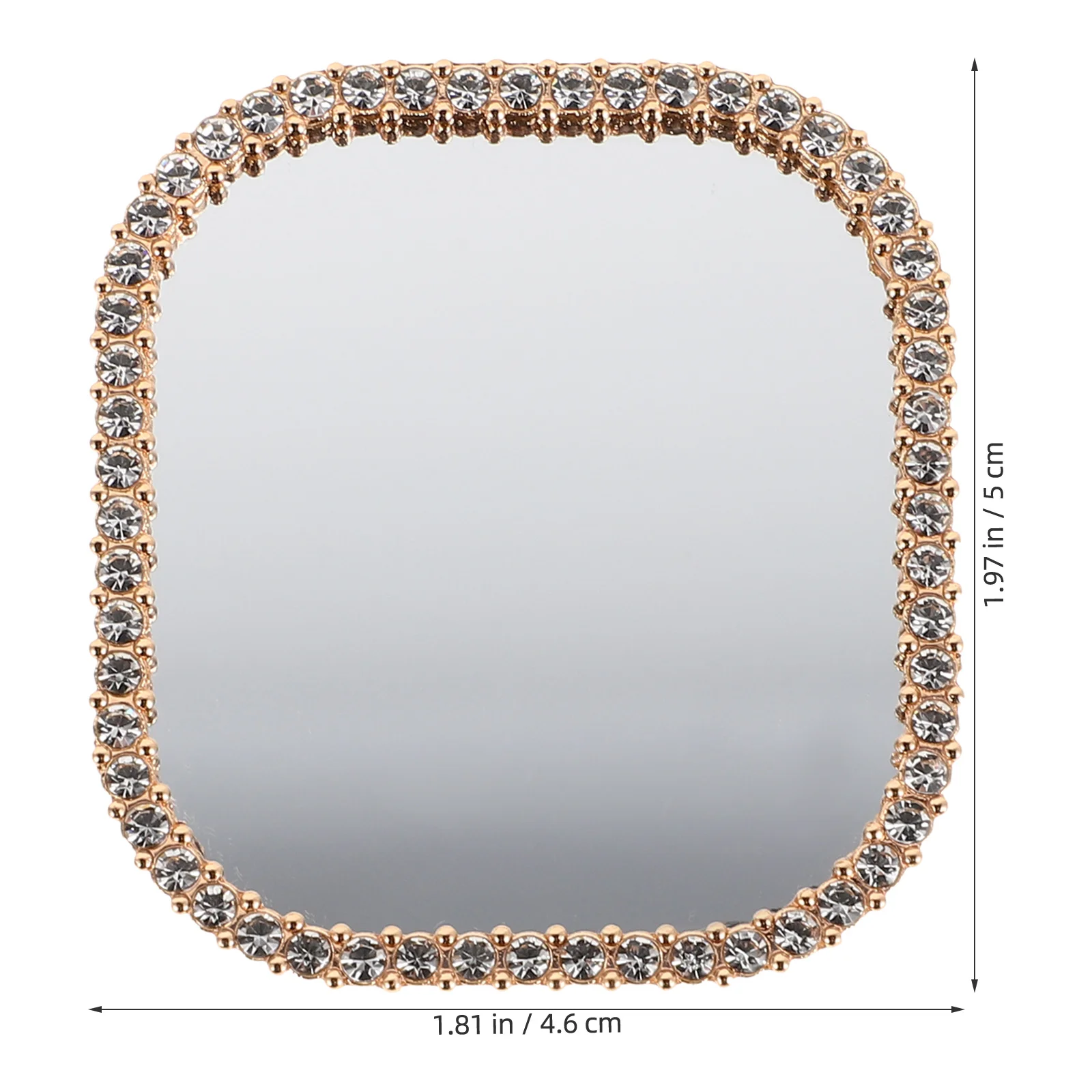 2 قطعة مرآة ماكياج ذاتية اللصق مائي ل جراب هاتف صغير محمول عصا على مرآة ملصق لتقوم بها بنفسك جراب هاتف ملحقات للتزيين