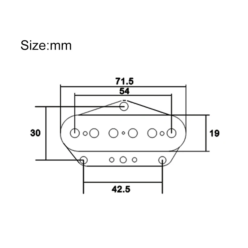 Alnico 5 TL Bridge Pickup Fiber Bobbin with Cloth Cable TL Bridge Pickup Black Guitar Parts