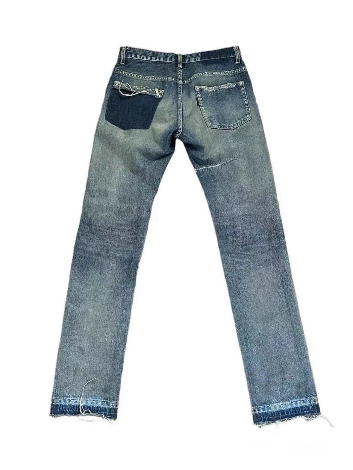 العلامة التجارية الجديدة Undercover غسلها Thunderbolt صالح مستقيم بانت الجينز القطن الدنيم السراويل الراحة جينز غير رسمي حجم 1 2 3 # E137