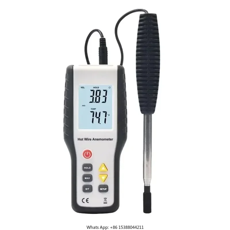 HTI HT-9829 High Sensitivie Digital Portable Wind Speed Meter Hot Wire Thermal Anemometer Anemometro Measuring Instruments