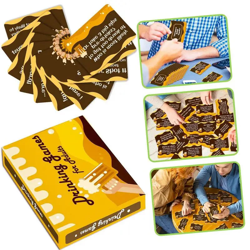 Fun Party Game For Adults Girls Adults Birthday Playing Card Decks Drinking Games 50pcs Dedicated Deck Card Games Drinking Card