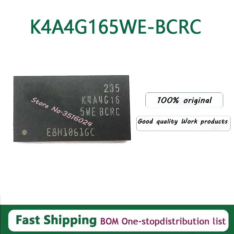 5PCS/lot   K4A4G165WE-BCRC FBGA-96 K4A4G16 4Gb DDR4  100% NEW