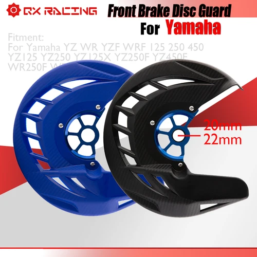 Cubierta protectora de disco de freno delantero para motocicleta, 20 22mm, para Yamaha YZ WR YZF 125 250 450 YZ125 YZ250 YZ125X YZ250F YZ450F WR250F WR450F