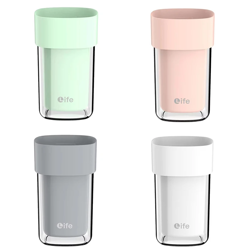 1/4Pcs Double-layer Mouthwash Cup Simple Home Travel Rinse Cups Tooth Bucket Toothbrush Toothpaste Storage Box Portable BoxesSet