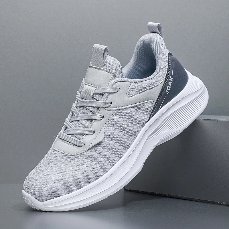 

Mens Running Shoes Big Size Casual Lace-up Soft Comfortable Summer New Daily Fitness Breathable Sports Shoes Trendy Sneakers