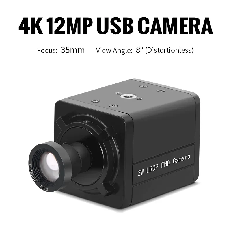 In stock New 14209 5600 imx577 12MP 35mm 8degree No Distortion Lens UVC protocol 4K USB free drive Mini HD camera video conferen