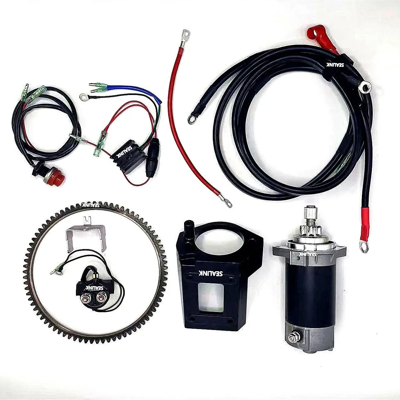 ELECTRIC START COVERSION KIT FOR SUZUKI DT30 2 STROKE 30HP Outboard Motor Starter Motor Relay Cable Rectifier