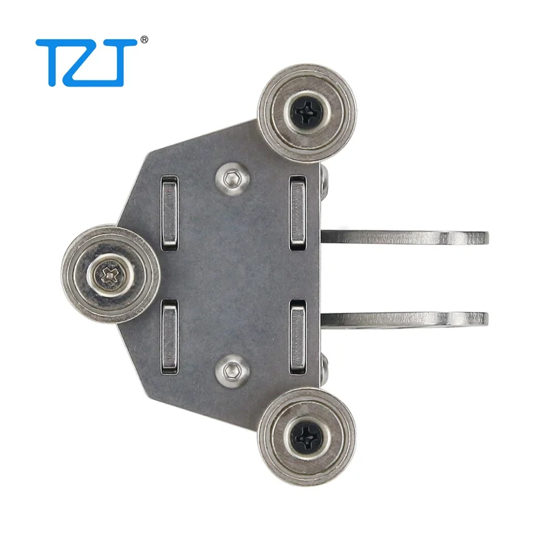 TZT HamGeek HG-K6 2nd Generation Dual-Paddle Morse Key Stainless Steel Automatic CW Key w/ Magnetic Base