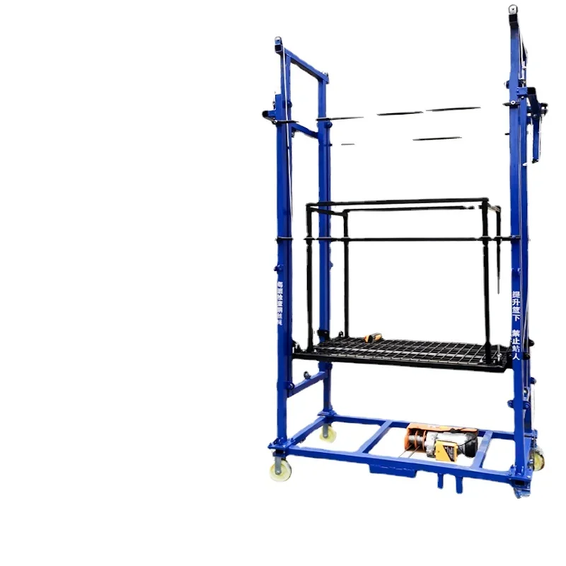 

Электрические подъемные лесов с дистанционным управлением, мобильный телескопический складной домашний декор, многофункциональный подъемник, грузоподъемность 500 кг