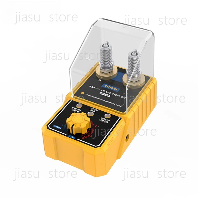 12V Dual Hole Spark Plug Tester High Voltage Ignition Test Tool for Motorcycle & Car