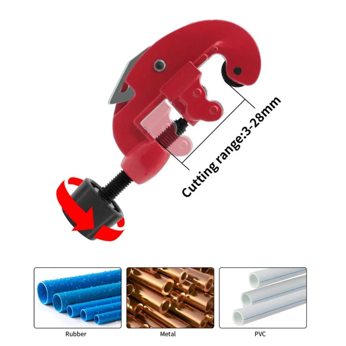 3-28mm Tube Cutter Flaring Tool Kit Tube Expander Expansion Mouthparts Pipe Cutter Reamer Device For Copper Tube Flaring Tools