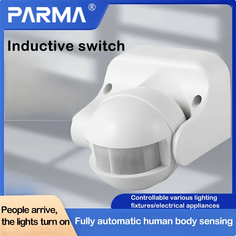 Human body sensing switch, 220V infrared sensor, human body proximity switch, adjustable delay, high-power sensing switch
