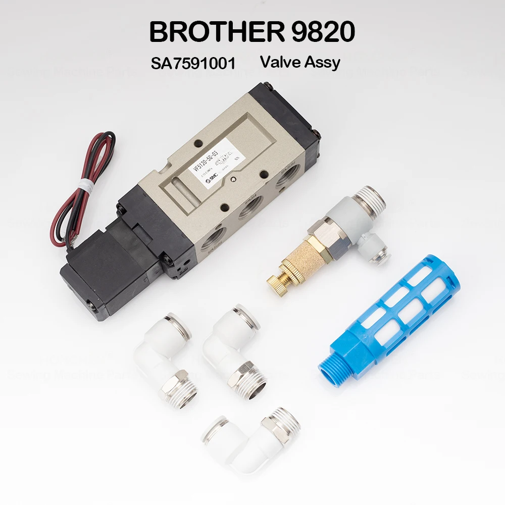 

Electtonic Eyelet Button Holer Sewing Machine Parts Air Pressure Mechanism SA7591001 Valve Assy Fit BROTHER RH9820