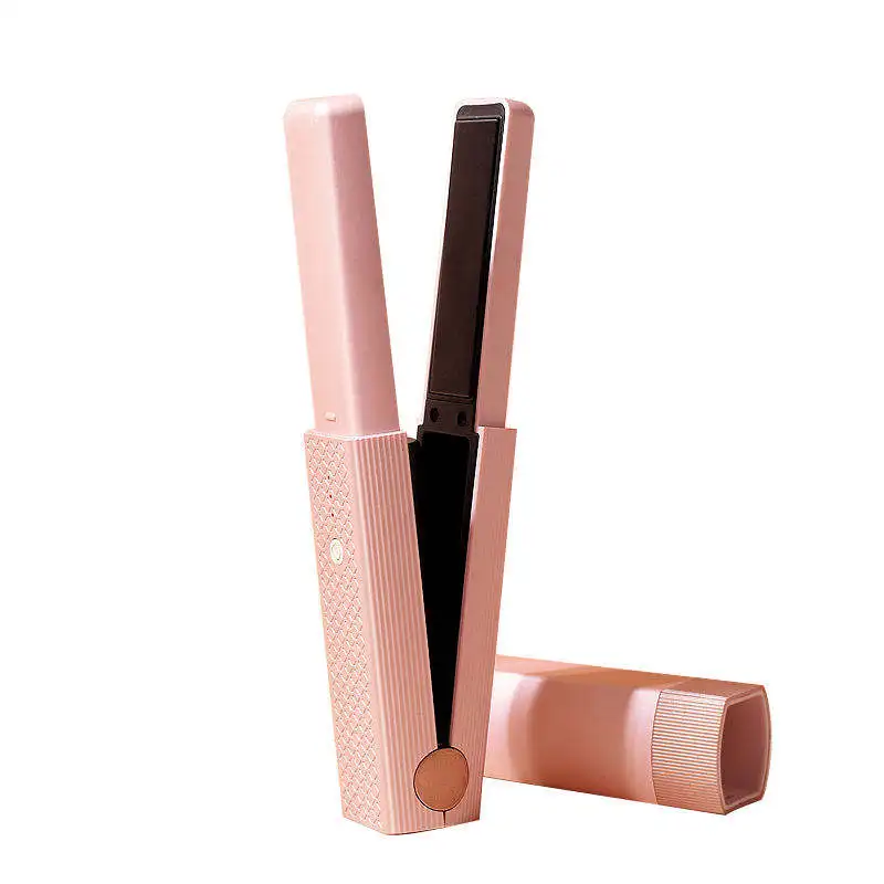 Fast Heating Ceramics Hair Curler 3 Constant Temperature Portable Flat Iron Wireless Hair Straightener and Curler