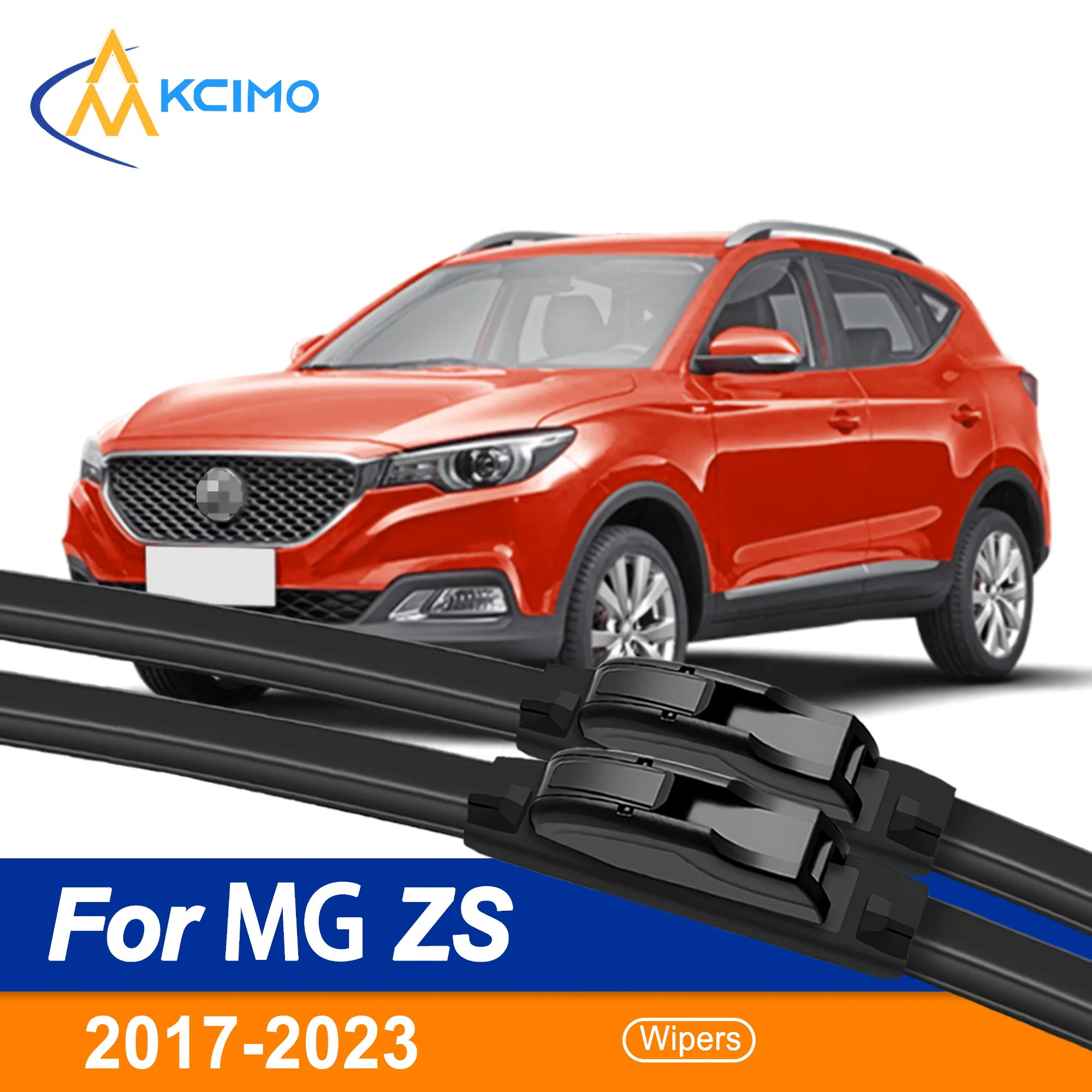 

For MG ZS 2017-2023 Wiper Front Wiper Blades 2pcs HD Quiet Durable Automotive Wiper Accessories 24"+14"