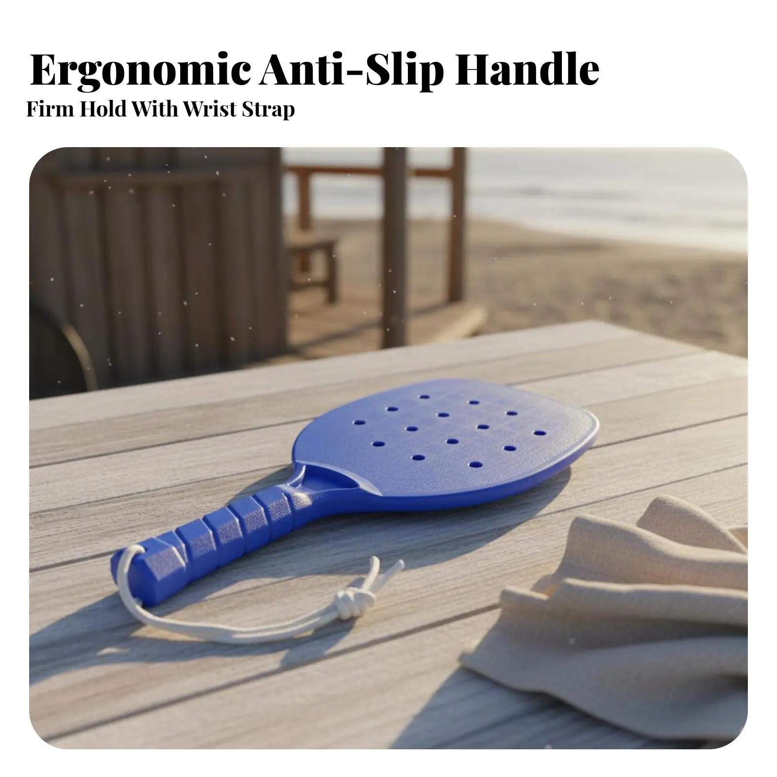 

Пластиковая ракетка для пиклбола для использования в помещении и на улице, перфорированная, легкая конструкция, для детей