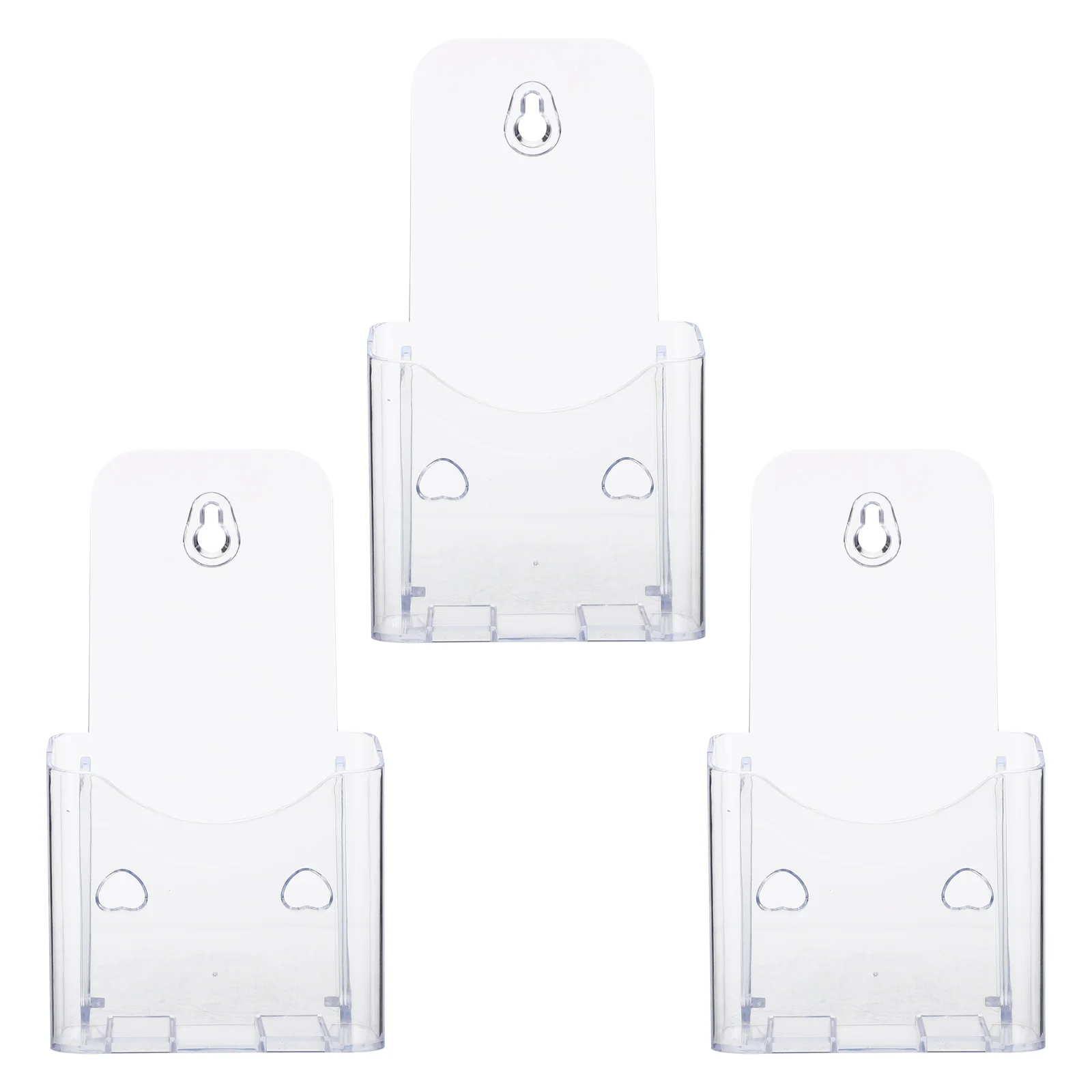 

3pcs Acrylic Display Stand Brochure Rack Clear Office Desktop Organizer Pamphlet Holder Document Shelves Storage