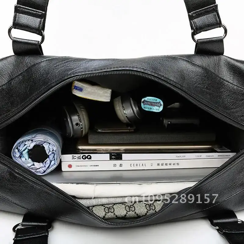 أزياء الرجال حقيبة سفر الأمتعة حقيبة كبيرة المحمولة سعة الجلود حقيبة يد رجالية الأعمال حقيبة كروسبودي رحلة الكتف عادية