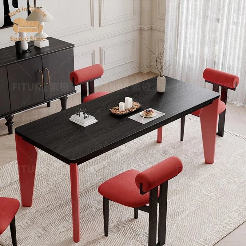 Mid Century Nordic Dining Table Extending Living Room Chairs Restaurant Dining Table Center High Mesas De Jantar Salon Furniture