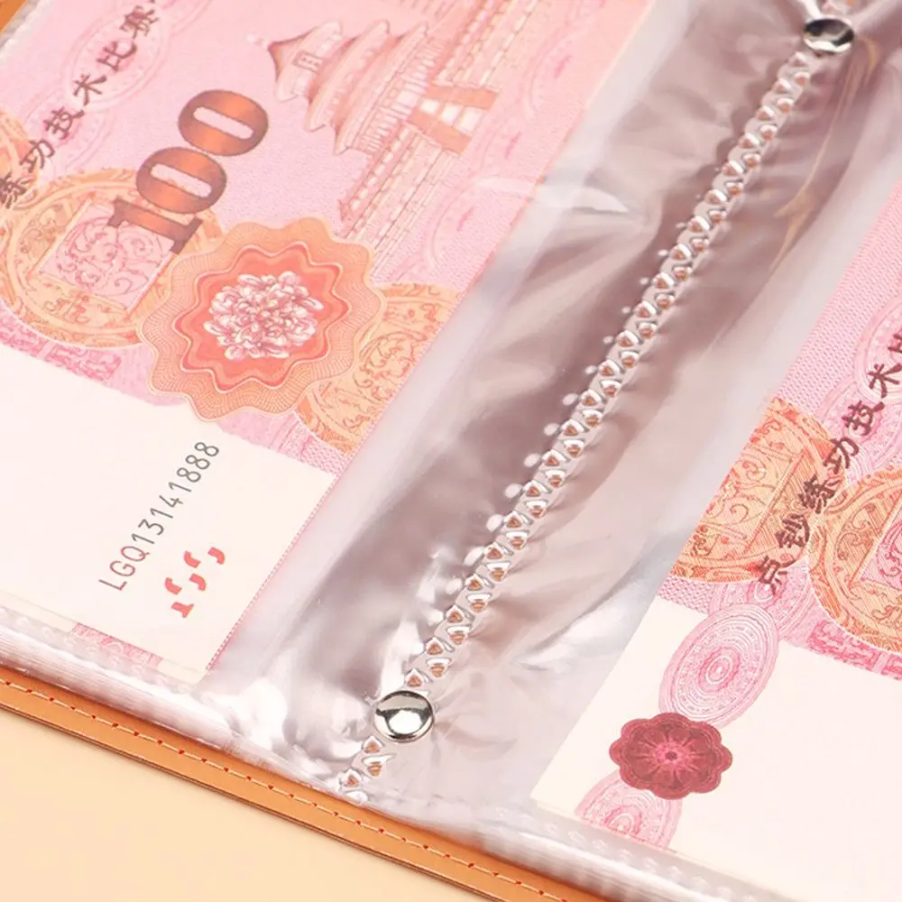 ตลก 100 ซองประหยัดเงินท้าทายขนาดใหญ่ความจุ PU Get Rich Overnight Mini Binder Savings Challenge Budget Binder