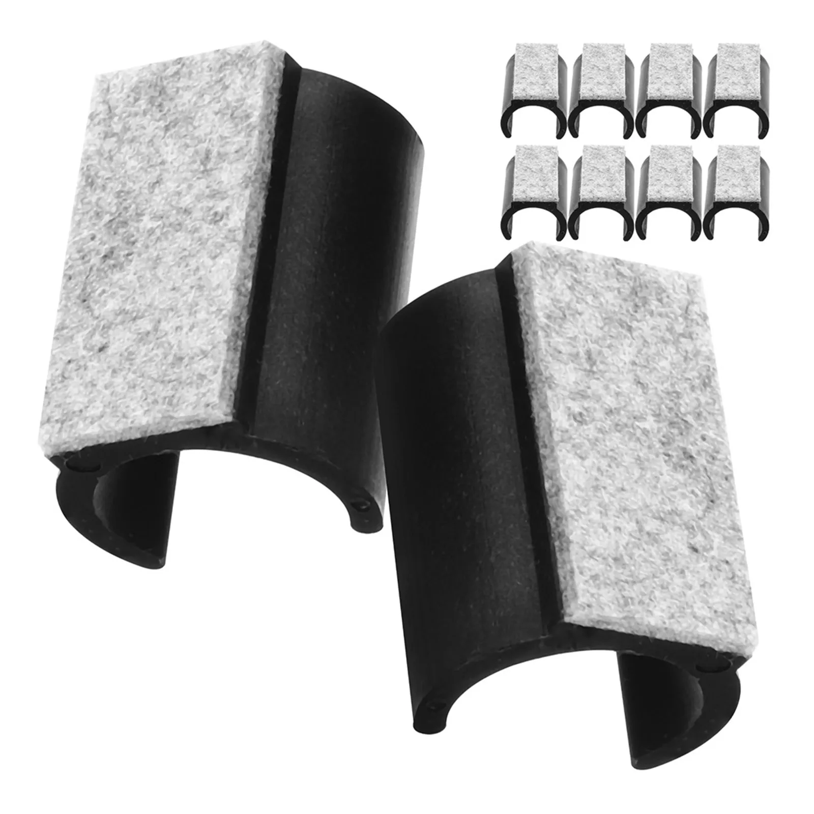 10Pcs U Shaped Felt Pads Furniture Floor Protectors Chair Leg Caps Anti Slip Pads for Hardwood Floors Chairs Chair Felt Pads,