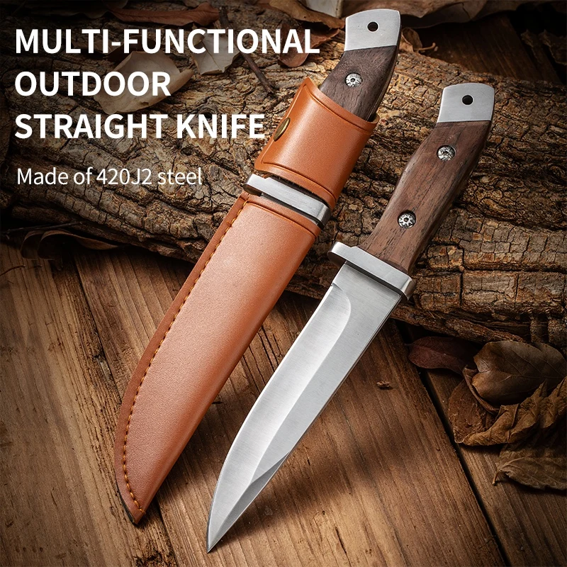 1PC9.6-inch kitchen knife Portable knife, barbecue knife Other knives with boning knife High quality fishing and carving knife