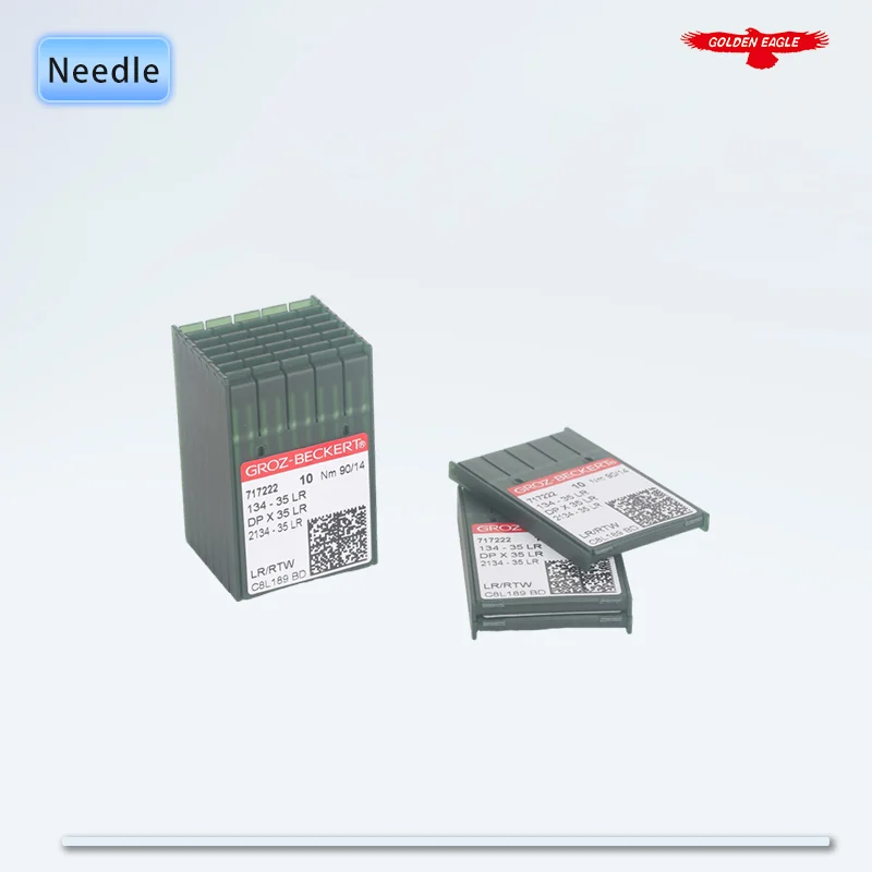 50 PCS DPX35 LR (134-35 LR) Groz-Beckert Leather Sewing Machine Needles For Industrial Walking Foot Sewing Machines 2134-35 LR - view 2