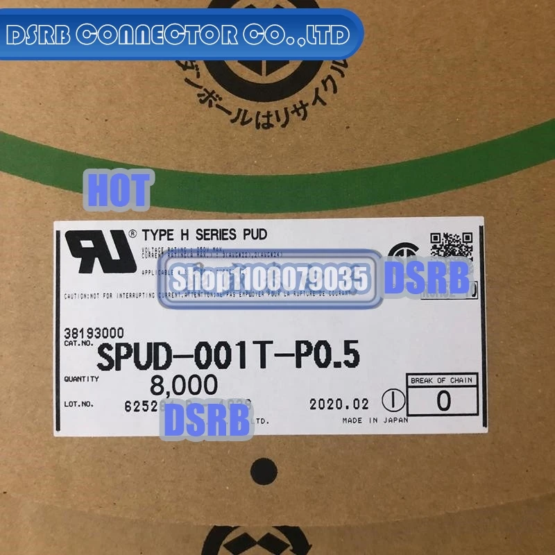 

100pcs/lot SPUD-001T-P0.5 Terminal Wire gauge 22-26AWG 100% New and Original