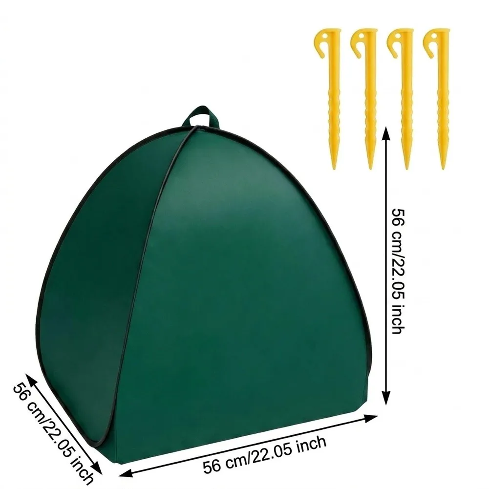 1set Shrub Cover Frost Protection Tent Winter Plant Cover Garden Plant Protector Tent With Ground Nails Gardening Tool